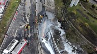 Así fue la explosión de una pipa de gas bajo el puente de La Concordia, Iztapalapa