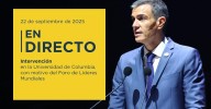 Pedro Sánchez interviene en el Foro de Líderes Mundiales