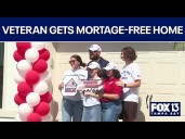 Veteran returns to new home after storm damage