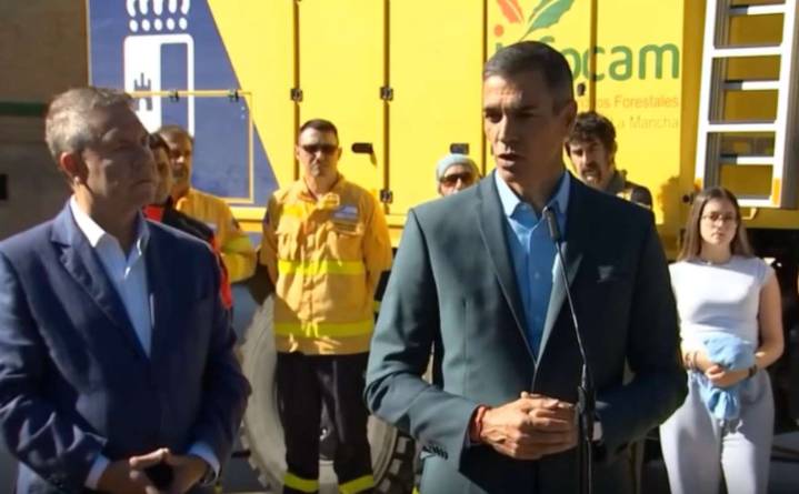 Sánchez avanza formación ante emergencias en 25.000 colegios y ensalza la gestión de Page: «A la vanguardia»