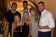 Taylor Swift Seen After Chiefs Game with Fiancè Travis Kelce at Patrick Mahomes' Birthday Party