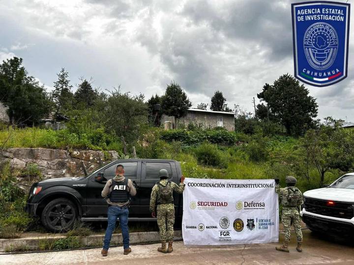Recupera Célula BOI en Guadalupe y Calvo pickup robada en Chihuahua