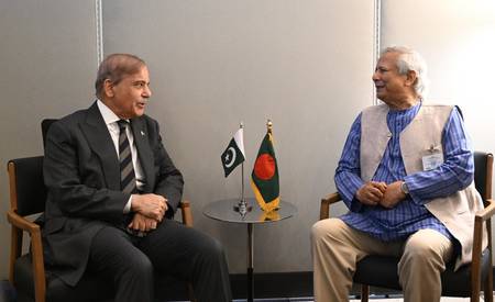 Bangladesh’s Yunus, Pakistan PM Sharif hold talks on trade at UNGA