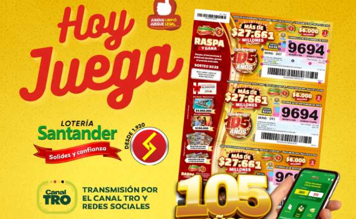 resultados de la lotería de santander