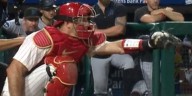 J.T. Realmuto exits Phillies game early after foul tip to right hand