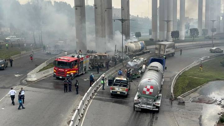 Explosión de camión que transportaba gas deja 57 personas heridas en la Ciudad de México