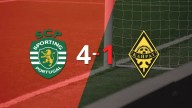 Champions League: Kairat Almaty cayó ante Sporting Lisboa con dos goles de Francisco Trincão