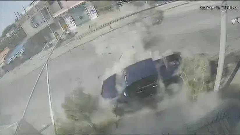 Ica: delincuentes lanzan explosivo a camioneta en Parcona [VIDEO]