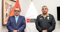Juan José Santiváñez se reúne con Víctor Zanabria, comandante general PNP suspendido del cargo por el Poder Judicial 