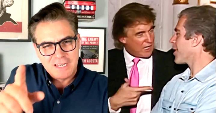 Jim Acosta Wants Trump Portrait Replaced With Epstein Pic In Next White House