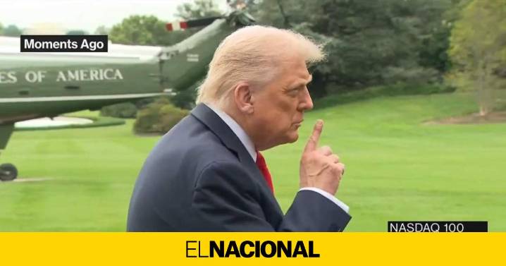 Trump manda callar a un periodista que le pregunta sobre sus negocios: "Silencio"