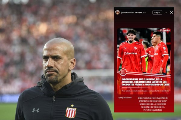Verón bancó a Independiente y cuestionó el fallo de la Conmebol: ''Eligieron la más fácil''