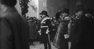 Cheered by thousands, the only time a US president has ever set foot in Manchester