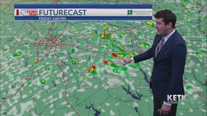 Friday Morning Forecast: Scattered storms possible today