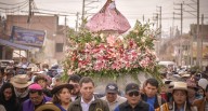 Mar humano peregrina con virgen de Cocharcas para recibir su bendición