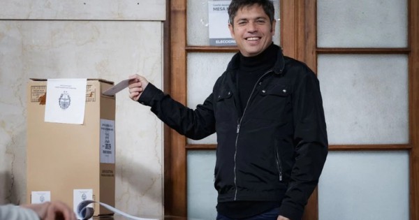Votó Axel Kicillof, gobernador de Buenos Aires: "Es una elección muy importante, todos le están dando gran relevancia"