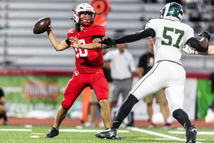 Cumberland Valley leans on QB Colton Stamy, defense to defeat rival Central Dauphin