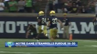 Irish football finally break through and torch Purdue 56