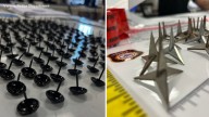 Tacks and spikes found on dirt trail behind elementary school in Verona, New Jersey