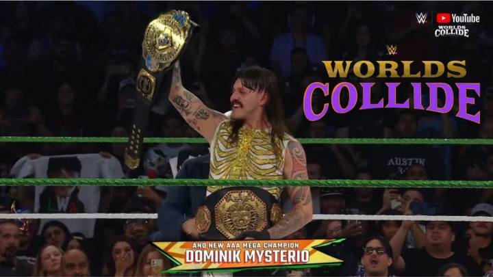 WWE: Dominik Mysterio conquista el Megacampeonato AAA en Worlds Collide 2