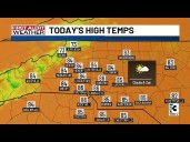 Nice end to the weekend in the Carolinas