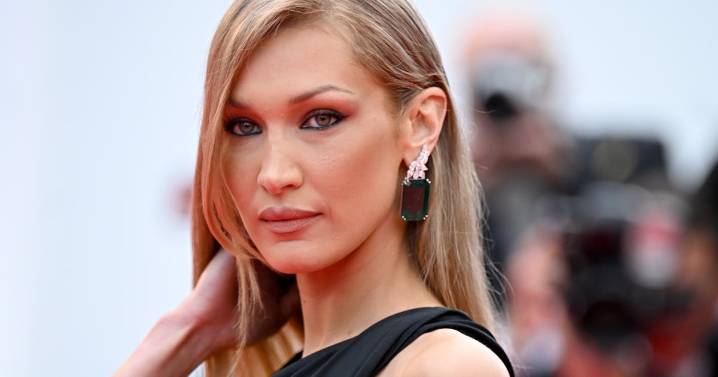 Bella Hadid Freed The Nip Twice In The Same Saint Laurent Lace Dress