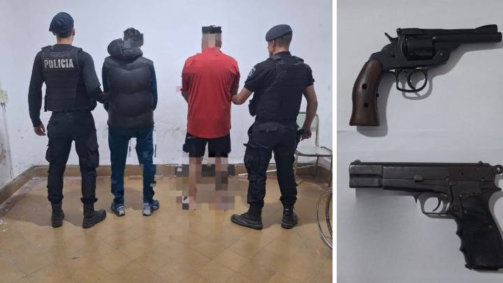 En pocas horas detuvieron a cuatro hombres y secuestraron armas de fuego