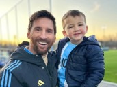 La emoción de Luca, el hijo Fabián Cubero y Mica Viciconte, al conocer a Lionel Messi: "Sueño cumplido"