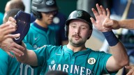 Raleigh breaks Mantle's switch-hitter record, ties Griffey's Mariners record with 55th and 56th HRs