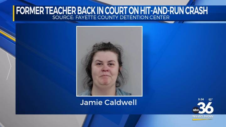 Former teacher back in court on hit