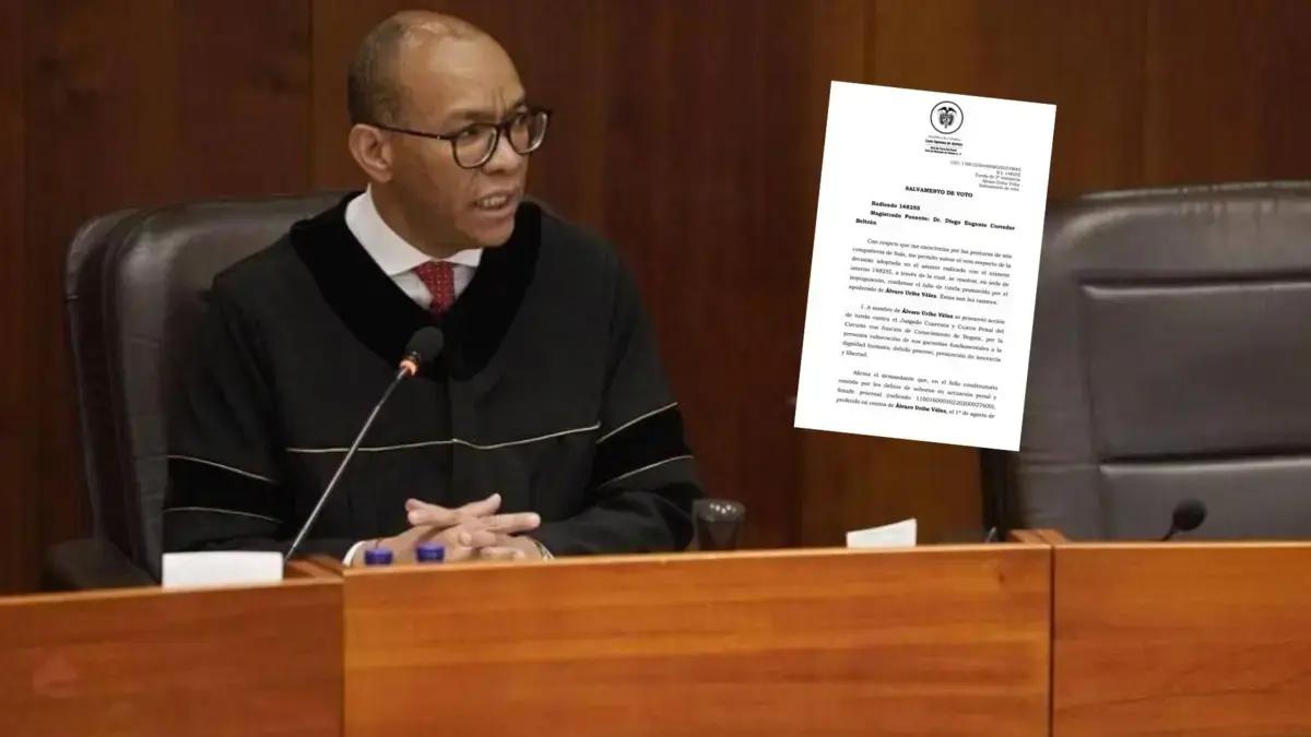 Salvamento de voto del magistrado Chaverra reabre debate sobre la tutela como vía para impugnar órdenes de detención en sentencias