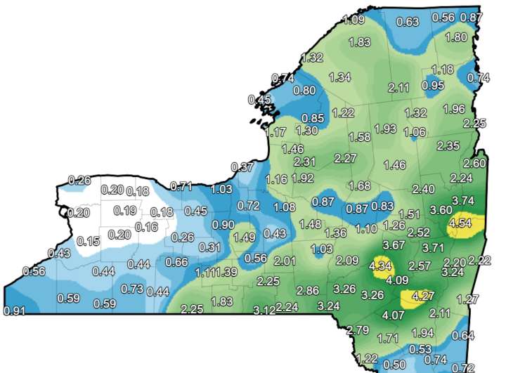 Rain helped ease Upstate NY drought, but dry weather returns for a while