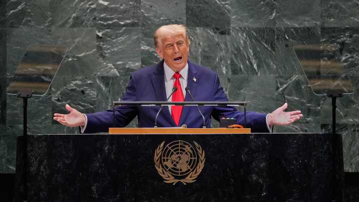 En la Asamblea General de las Naciones Unidas, Donald trump lanzó frases incendiarias contra la ONU, Hamás, Rusia, Europa y la energía verde; también expresó su apoyo a El Salvador  
