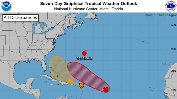 National Hurricane Center warns of 2 potential tropical depressions