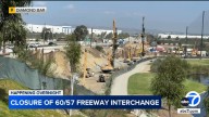 60 Freeway in Diamond Bar to close for hours Sunday; project aims to ease traffic bottleneck