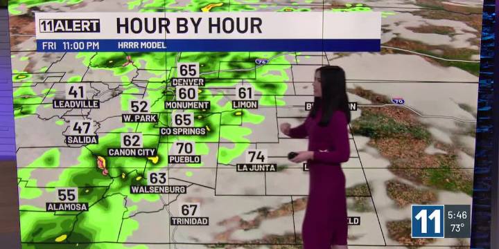 Storm chances ahead Friday night and Saturday