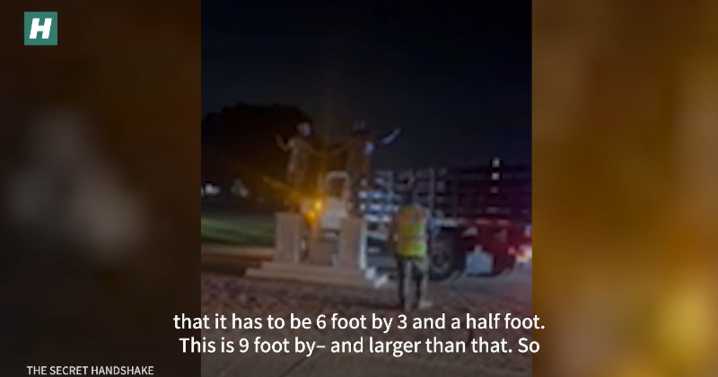 Trump & Epstein Statue Removed | HuffPost UK Videos