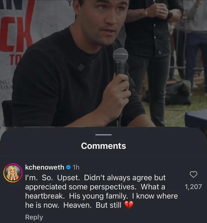 Kristin Chenoweth Mourns Charlie Kirk: ohnotheydidnt