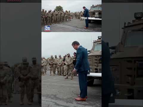 Pete Hegseth leads troops in prayer to honor Charlie Kirk #shorts