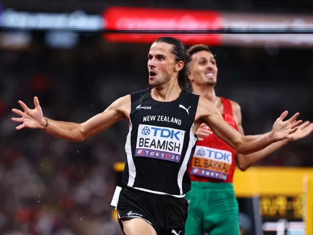 'Stoked' Beamish stuns tearful El Bakkali for world steeplechase gold