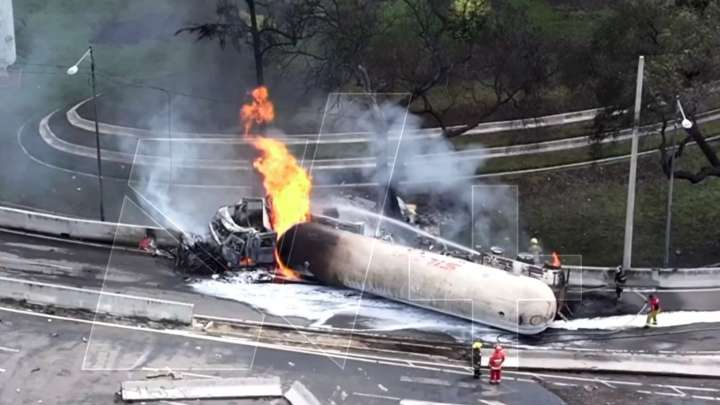 Explosión e Incendio en Puente de la Concordia, Cerca del Metro Santa Martha de CDMX
