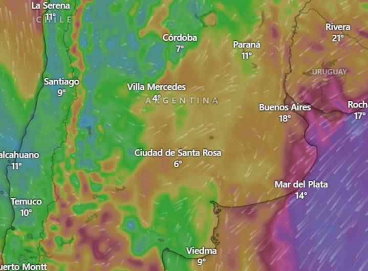Pronóstico del tiempo: alerta por fuertes lluvias en Santa Rosa este lunes 1° de septiembre