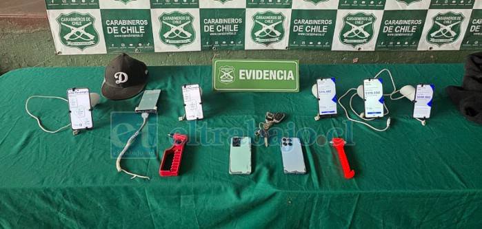 Detienen a banda de delincuentes que realizó turbazo en tienda Entel de Los Andes