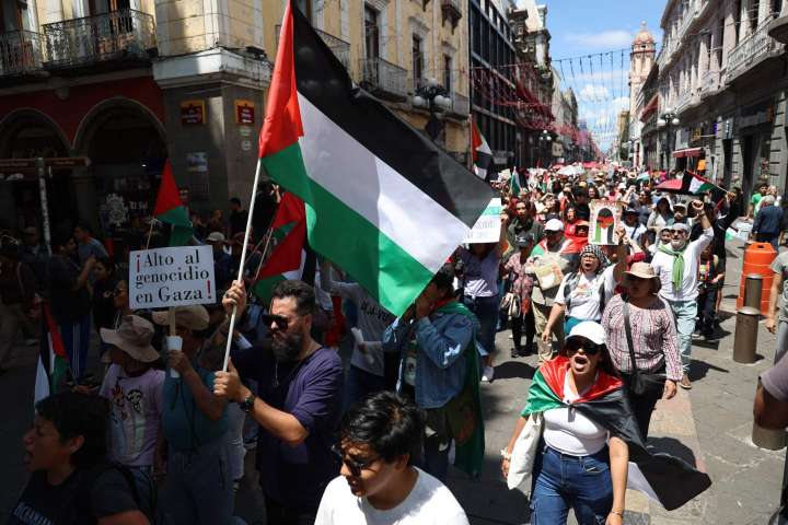 La solidaridad y el grito por un alto al genocidio hermanan a Puebla y Palestina