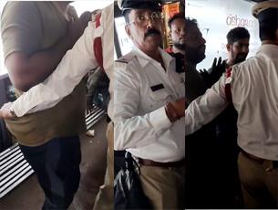 Mangaluru: Traffic cops drag autorickshaw driver by waist belt; video sparks outrage