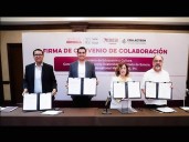 Participa UES en convenio de educación dual encabezado por la SEC y Collectron International Management