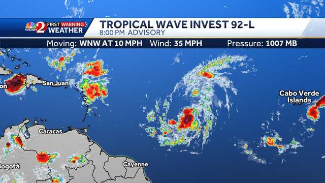 Tropical storm could form in the Atlantic this week