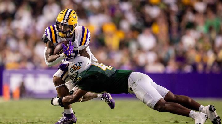 Caden Durham’s LSU injury status vs. Ole Miss is TBD