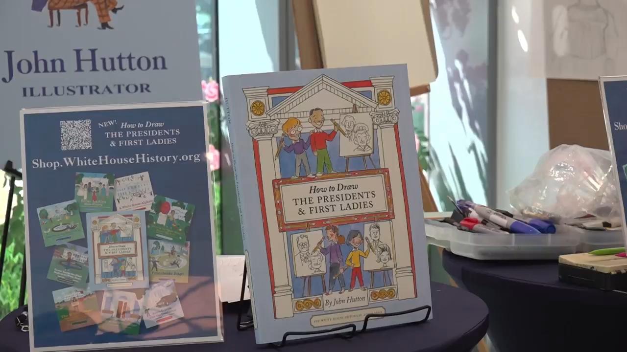 Illustrator shows how to sketch U.S. Presidents & First Ladies
