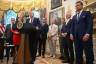 'Take This OFF': Trump’s Big Message Got Lost When Viewers Zoomed In on a Strange ‘Lego Wig’ in the Background